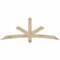 Ekena Millwork Alberta Rough Sawn Timber Gable Bracket, Douglas Fir, 72"W x 27"H x 4"D x 4"F, 9/12 Pitch GBW072X27X0404ALB00RDF - alternate 1